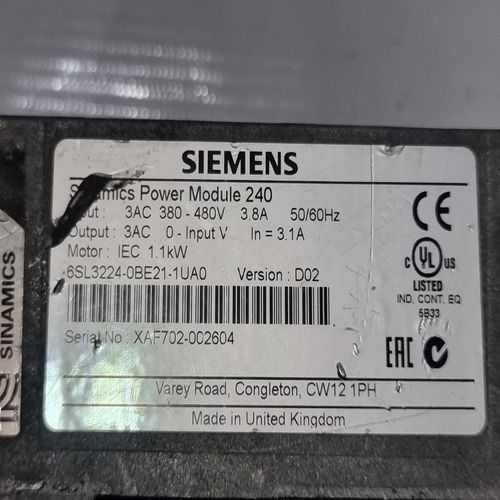 SIEMENS 6SL3224-0BE21-1UA0 POWER MODULE