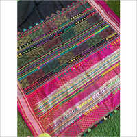Pink Cotton Ilkal Lambani Saree