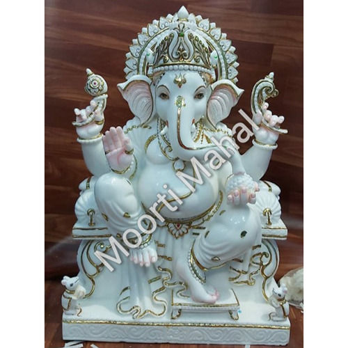 White Marble Ganesha Statue