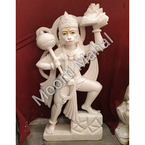 White Marble Hanuman Statue