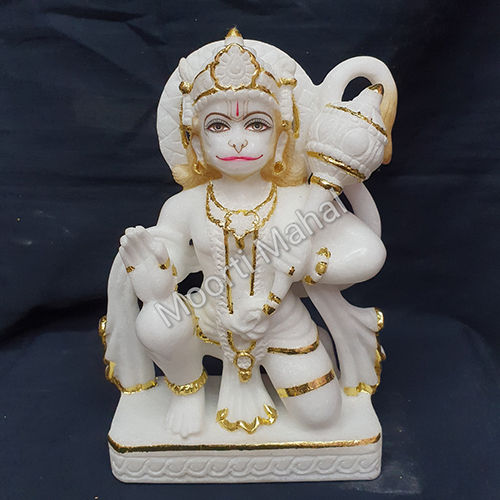 White Marble Lord Hanuman Statue