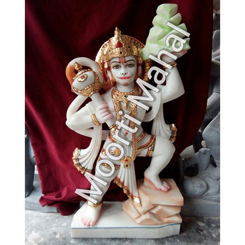 Polished Marble Hanuman Statue