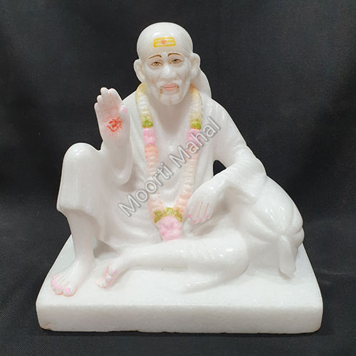 White Lord Sai Baba Statue