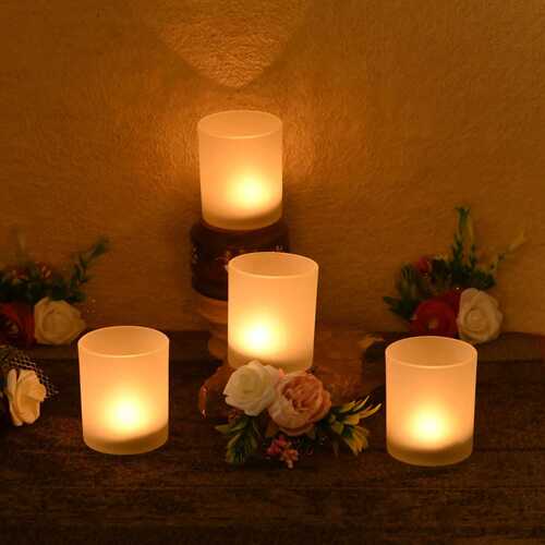 Decorative glass candles