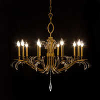 Robb Chandeliers Light - Metal, Golden Finish | Opulent Multi-Tiered Design, Elegant Lighting Solution, Customization Options Available