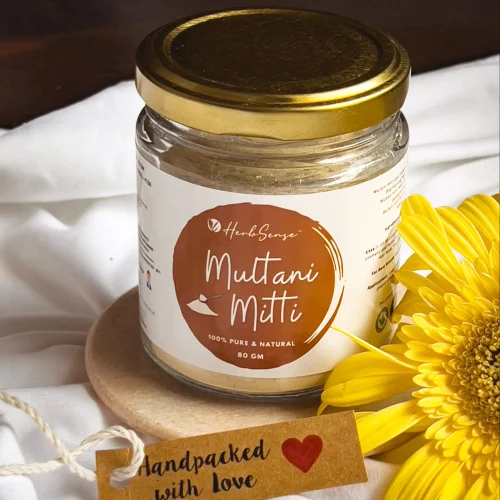 Multani Mitti Powder - 80g Natural Fuller's Earth, Anti-Aging & Moisturizing Properties, Ideal for All Skin Types