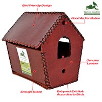 WRINCKLE D ROOF BIRD HOUSE FOR SPARROW BIRDS