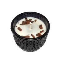 Black Glass Bowl Candle