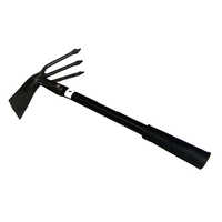 Plastic Coated 2 In 1 Garden Hoe
