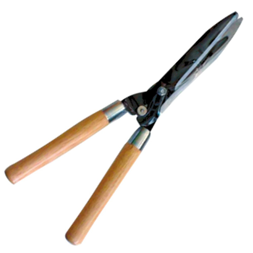 Not Coated Stainless Steel Hedge Shears With Wooden Handle