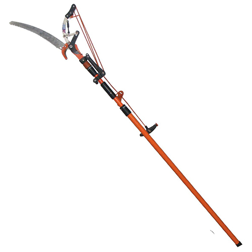 HC 819 FH Manual Telescopic Tree Pruners - Metal Construction, Various Sizes Available, Bold Red Finish