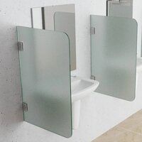 Frosted Glass Urinal Partition