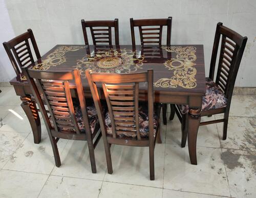 Modern Wooden 6 Seater Dining Table