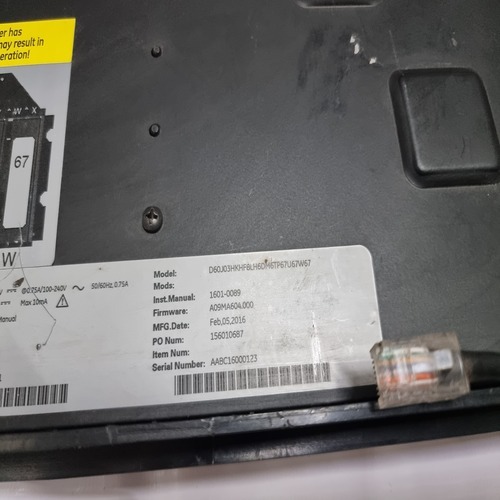 GE MULTILIN D60 D60J03HKHF8LH6DM6TP67U67W67 HMI FRONT PANEL