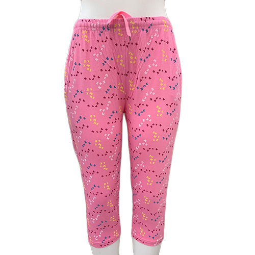 Washable Ladies Pink Capri