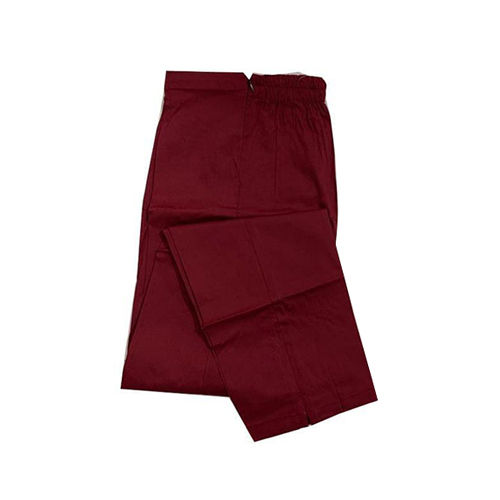 Washable Ladies Maroon Cotton Lycra Pant