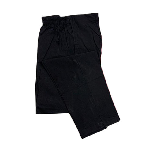 Washable Ladies Black Cotton Lycra Pant