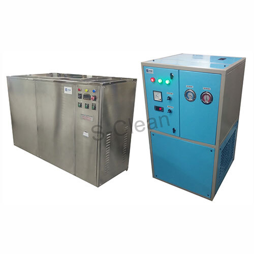 Industrial Ultrasonic Cleaner With Vapor With Chiller Unit