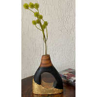Home Wooden Flower Vase