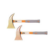 Non Sparking Fireman Axe - Wood Handle, Elongate Shape, Golden-copper Color | 500 Grams, Industrial Usage, 1 Year Warranty