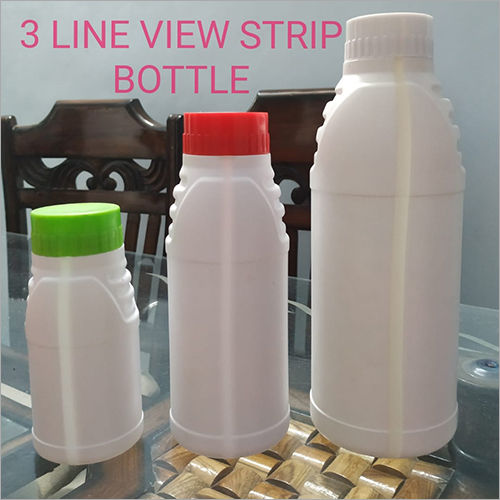 3 Line View Strip Pesticide Bottle