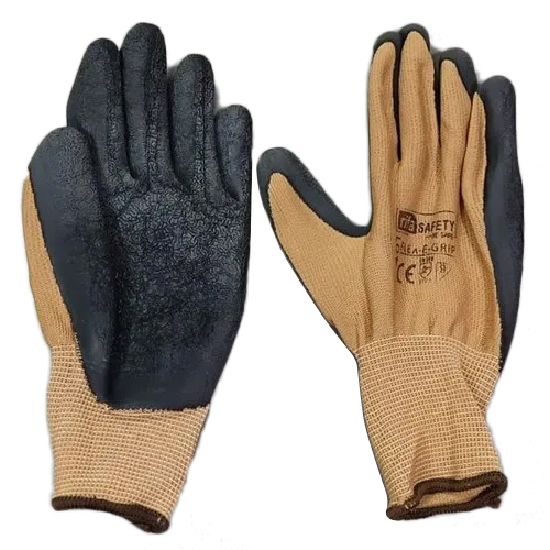 Brown Black Hand Glove - Full Finger Design, Washable Fabric | For Daily Life Use in Versatile Brown and Black Color