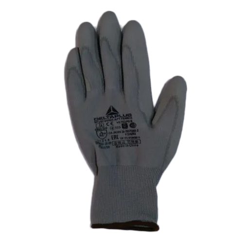 Deltaplus PU Coated Safety Glove - Full Finger Design | Ideal for Daily Life Usage with Comfortable Fit and Enhanced Grip