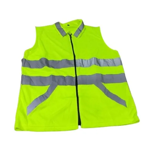 Neon Safety Jacket - Polyester Material, Unisex Design, Neon Color | Ideal for Security Purposes, Lightweight and Highly Visible