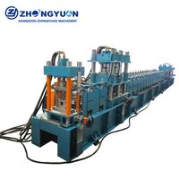 Drain Channel Roll Forming Machine - No.45 Steel, 11.5x1.1x1.7 M, Blue, 5.5 Kw Hydraulic Power, Automatic Length Cutting & Punching, Capacity 20 M/min, 24 Month Warranty