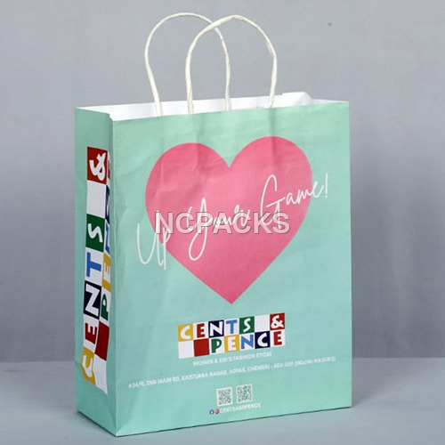 Moisture Proof Assorted Colours Printed Paper Bag