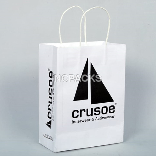 Moisture Proof Single Colour Printed Paper Bags