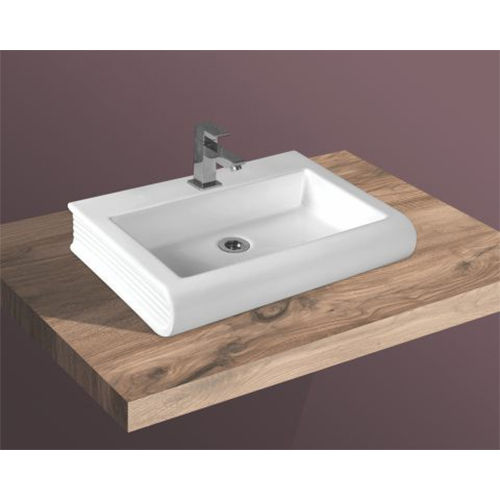 White Cosmo-3029 Bathroom Table Top Water Basin