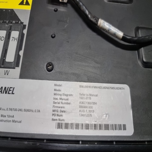 GE MULTILIN B90 B90J06HKHF8NH6DL8SN67S8SU6DW7H HMI FRONT PANEL