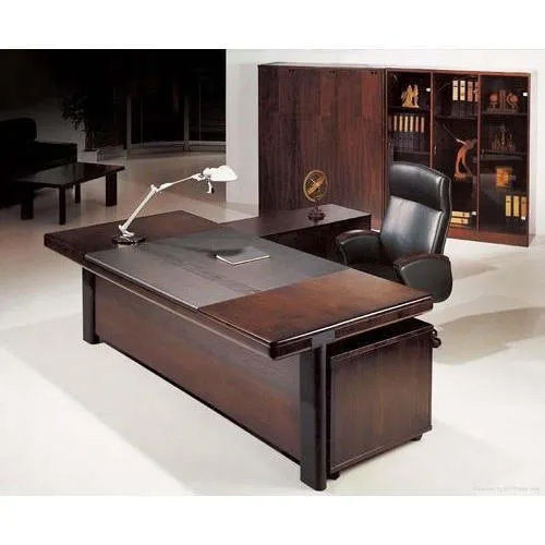 Brown Reception Office Table