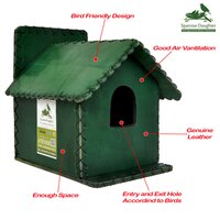 SMALL HUT BIRD HOUSE FOR SPARROW