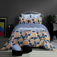 Floral Printed Bedsheet With 2 Pillow Cover