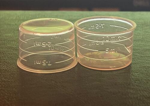 Transparent 25Mm/10Ml Measuring Cup