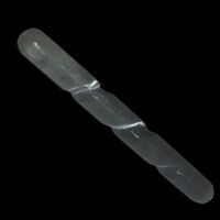 Natural Selenite Charging Spiral Massage Wand and Stick Bar