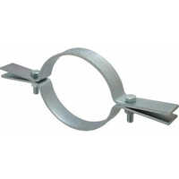 Anfa Riser Clamps - Mild Steel 20 Mm | Galvanized Finish, Silver Color, Round Shape, Vertical Pipe Support