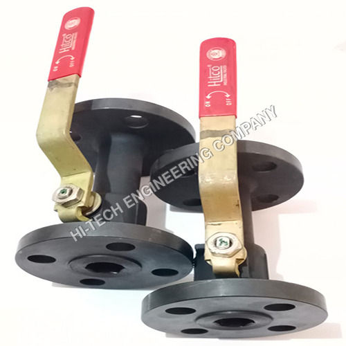 Black Single Piece Design Flange End Ball Valve