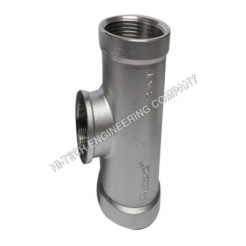 Ss Reducing Tee (Un-Equal Tee) - Application: Threded