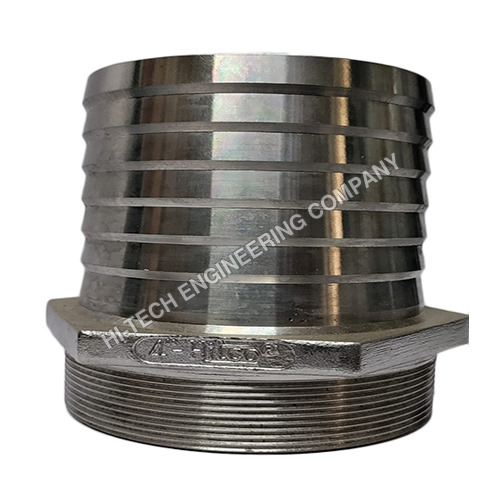 Stainless Steel Hose Nipple - Color: Silver