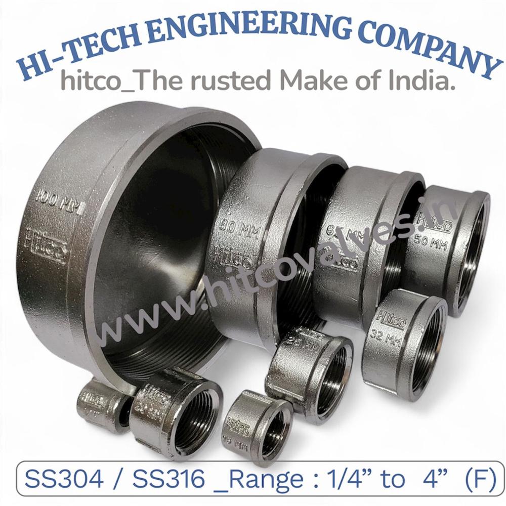 Stainless Steel Plug Cap (Female) - Application: Hose