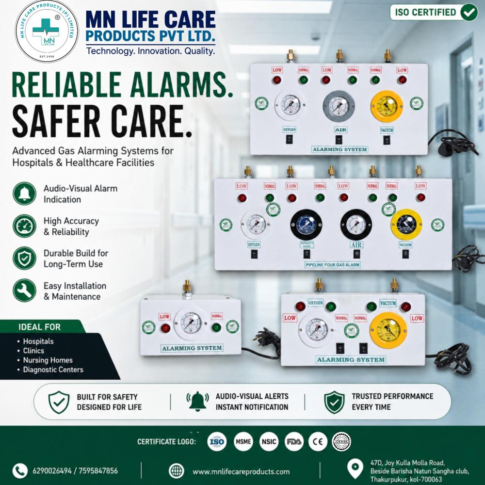 Area Gas Alarm - High Sensitivity Detection | White Finish with Advanced Safety Features