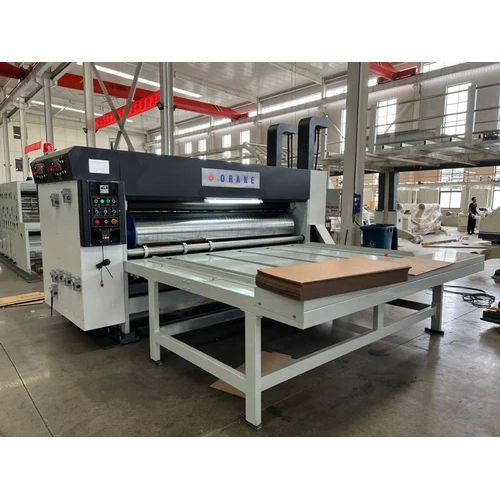 Chain Feed Single Color Corrugated box Printer Die Cutter with Slotting Attachment