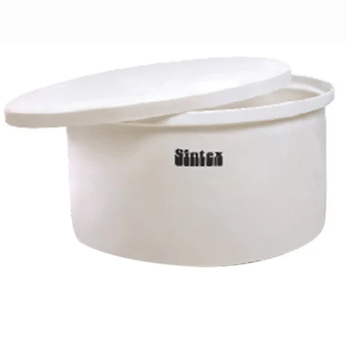Sintex Chemical Disc Bottom Tank - Color: Silver