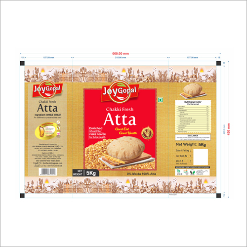 5 KG Joygopal Atta - Oats and Wheat Flour Blend, Powder Form in Resealable Bag - Ideal for Roti, Dosa, Chilla, Porridge, and More