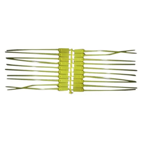 Yellow PP Cable Tie - Polypropylene Material, 14 Inch Length, Bright Yellow Color | Industrial Use, Easy to Lock, Disposable, Multi-Tie Capability