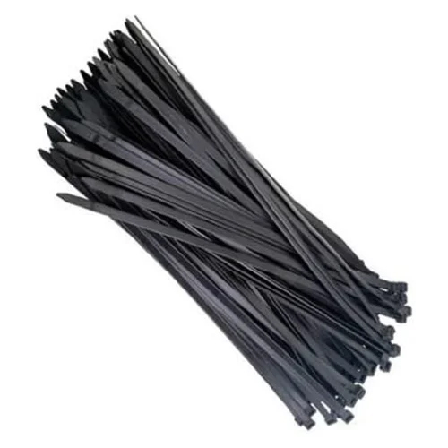 Weather Resistant Nylon Cable Tie - Nylon Material, Black Color | Ideal for Industrial Use, Thermal Aging Resistance, Reusable Design