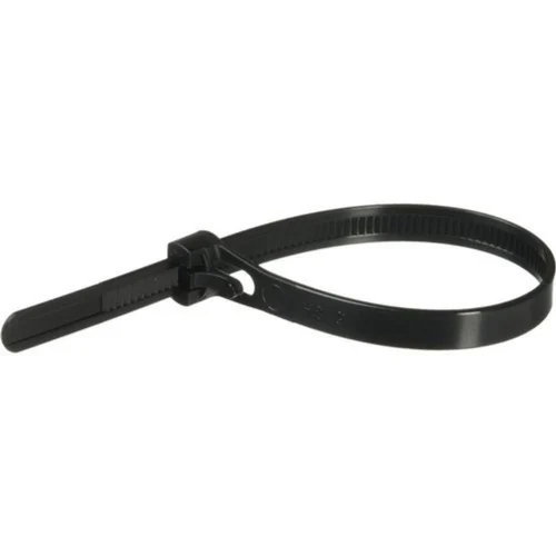 Engraved Cable Tie - Industrial Grade, Black | Durable Design for Securing Cables and Wires in Challenging Industrial Environments
